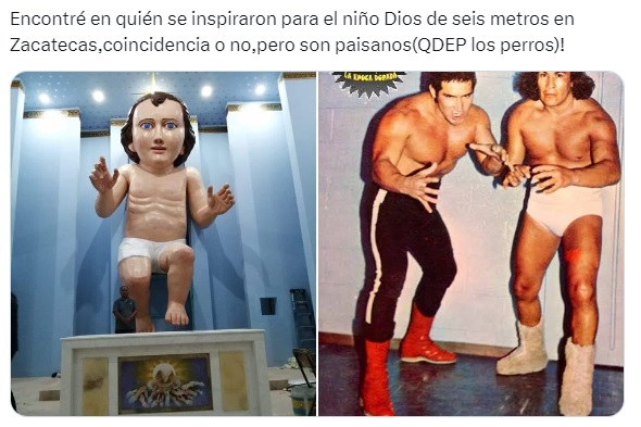 Meme sobre el Niño Dios más grande del mundo